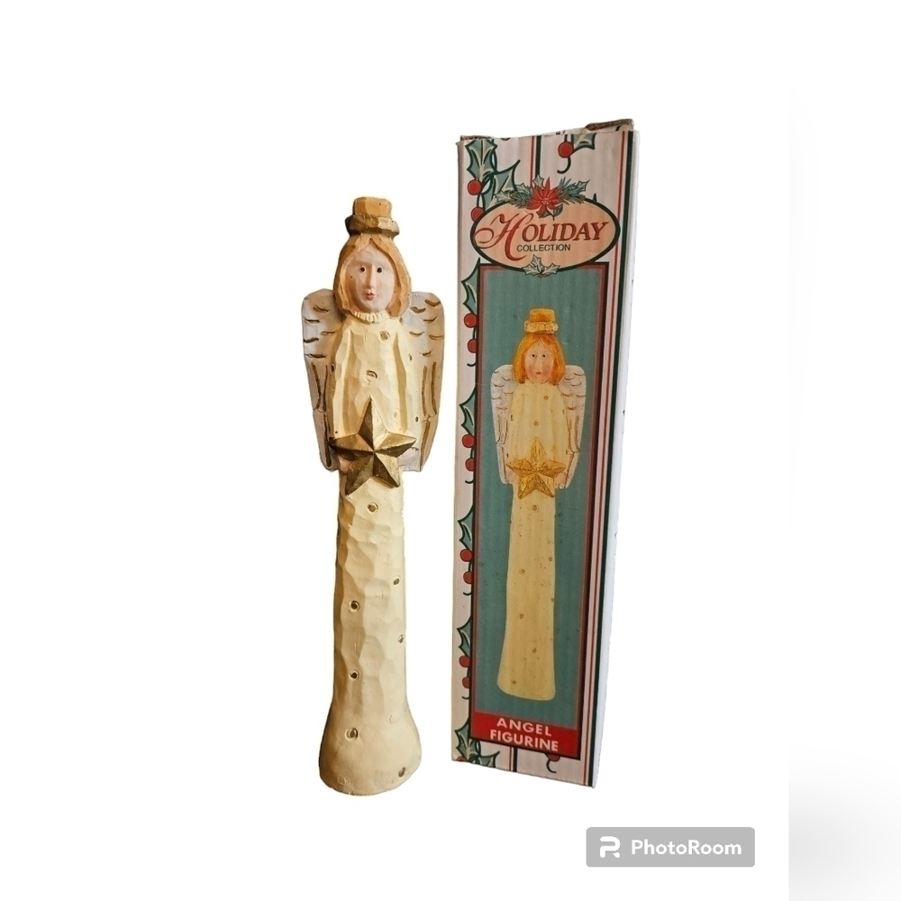 Vintage Holiday collection angel figurine.